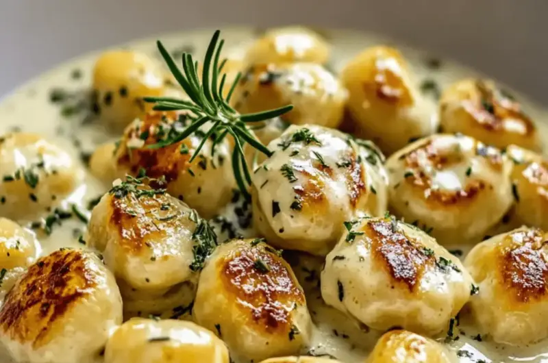 Millionaire Gnocchi with Creamy Sauce