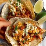 Elote Tacos with Chipotle Chicken and Veggies
