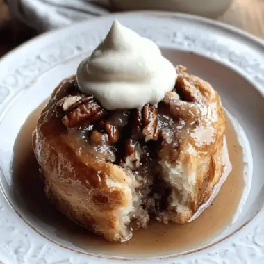 Toasted Pecan Croissant Bread Puddings