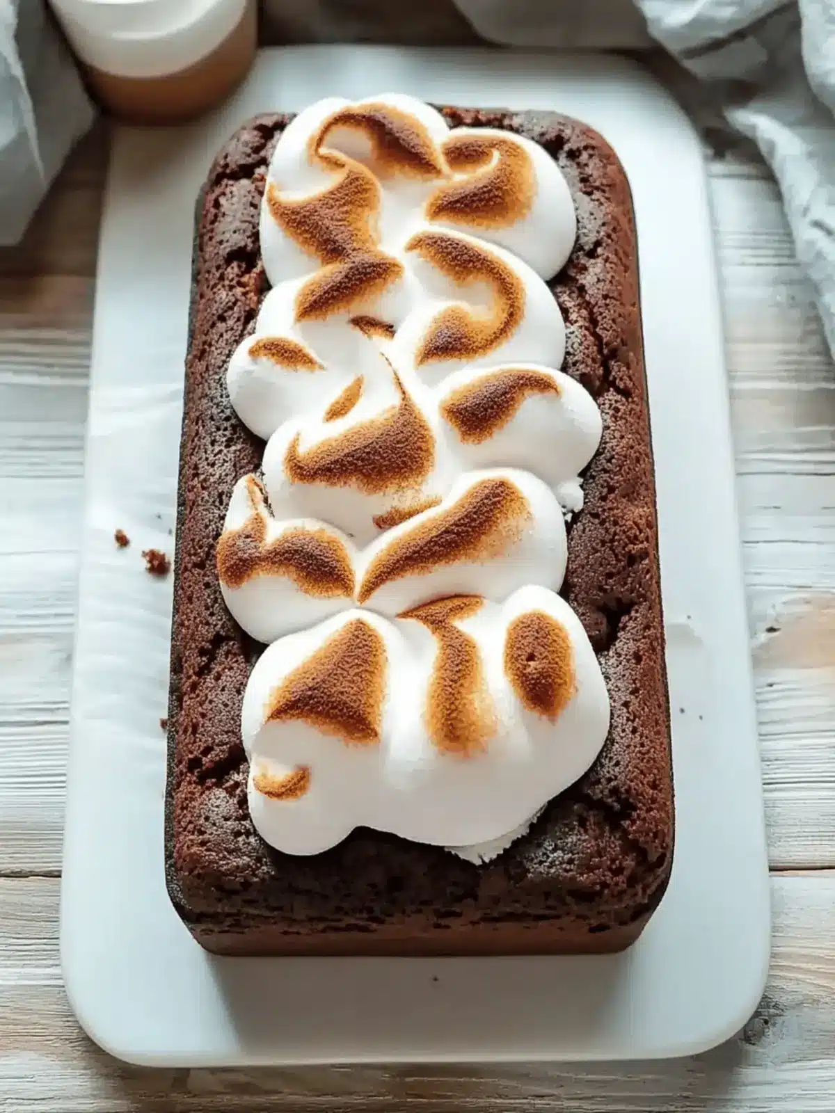 Mouthwatering S'Mores Loaf Cake