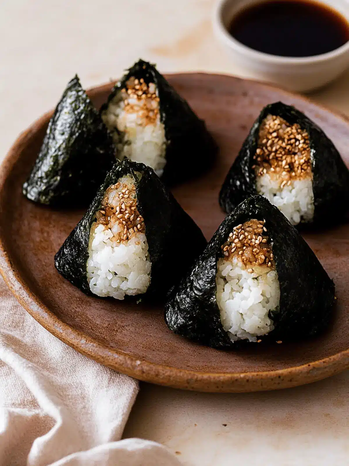 Miso Eggplant Onigiri
