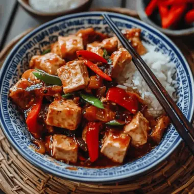 Hunan Pork and Tofu Spicy Stir Fry