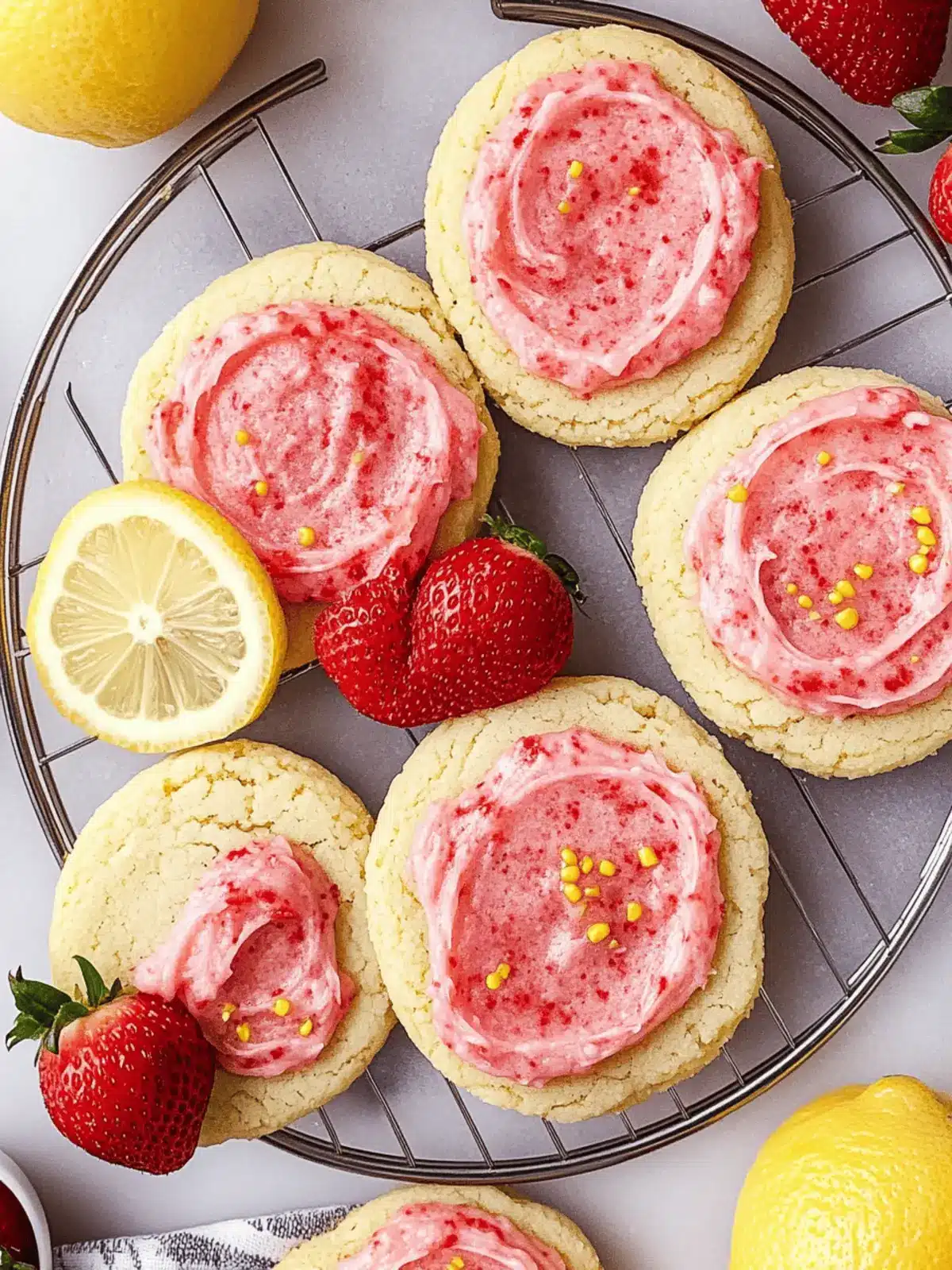 Strawberry Lemonade Cookies