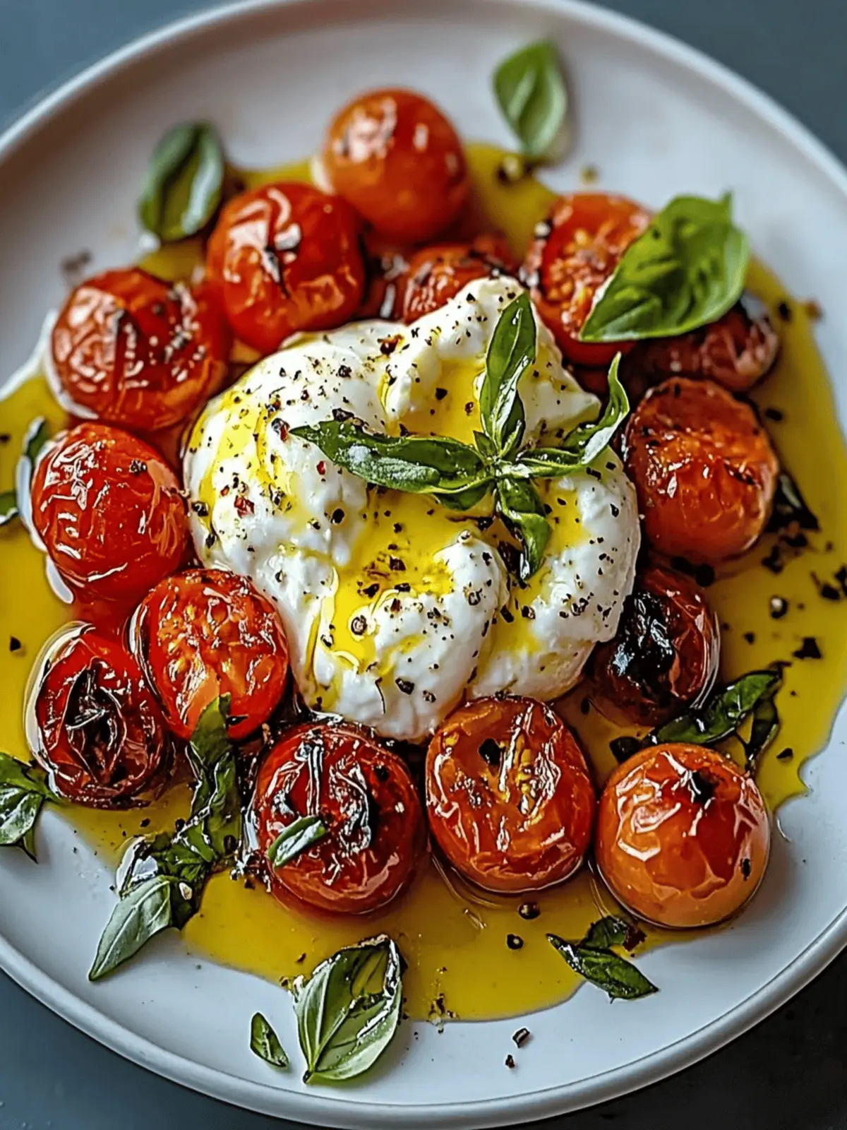 Roasted Tomatoes with Burrata