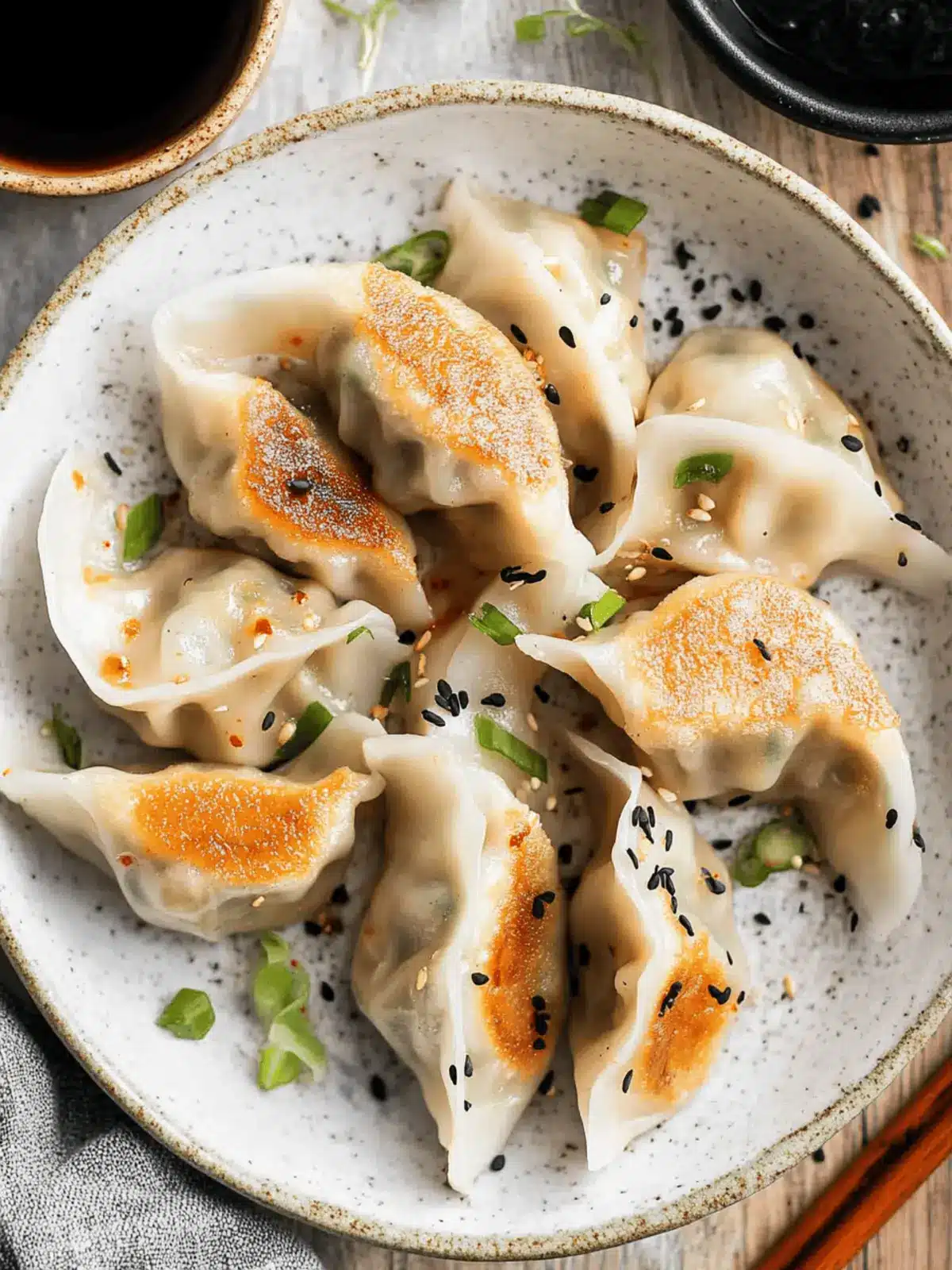 Kimchi Dumplings