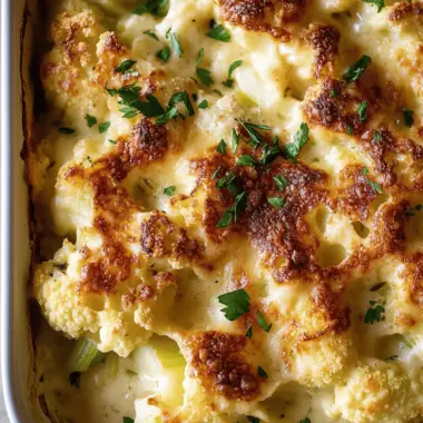 Cauliflower & Leek Gratin