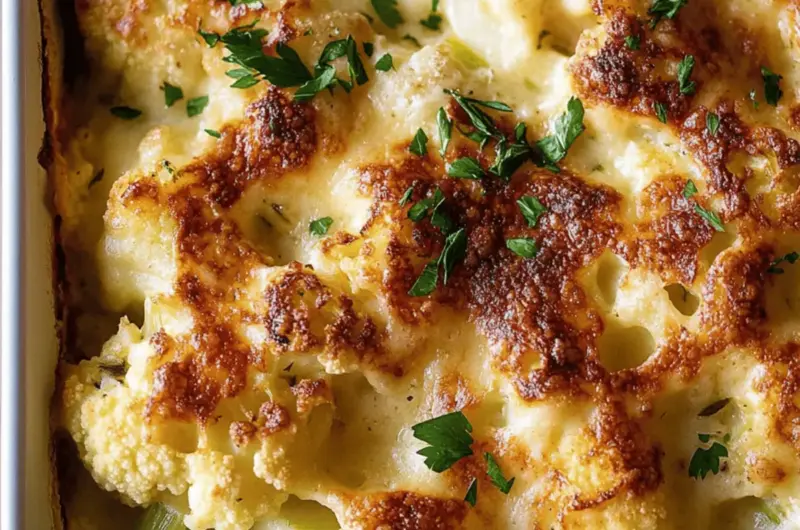 Cauliflower & Leek Gratin
