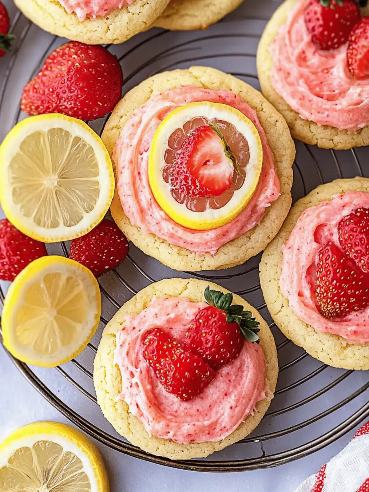 Strawberry Lemonade Cookies