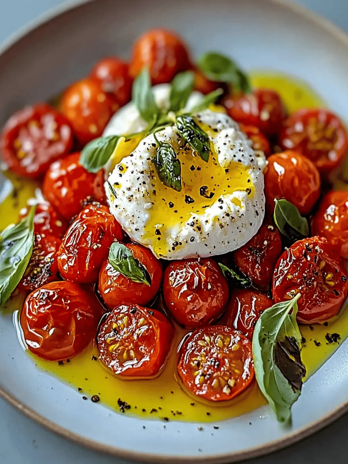 Roasted Tomatoes with Burrata