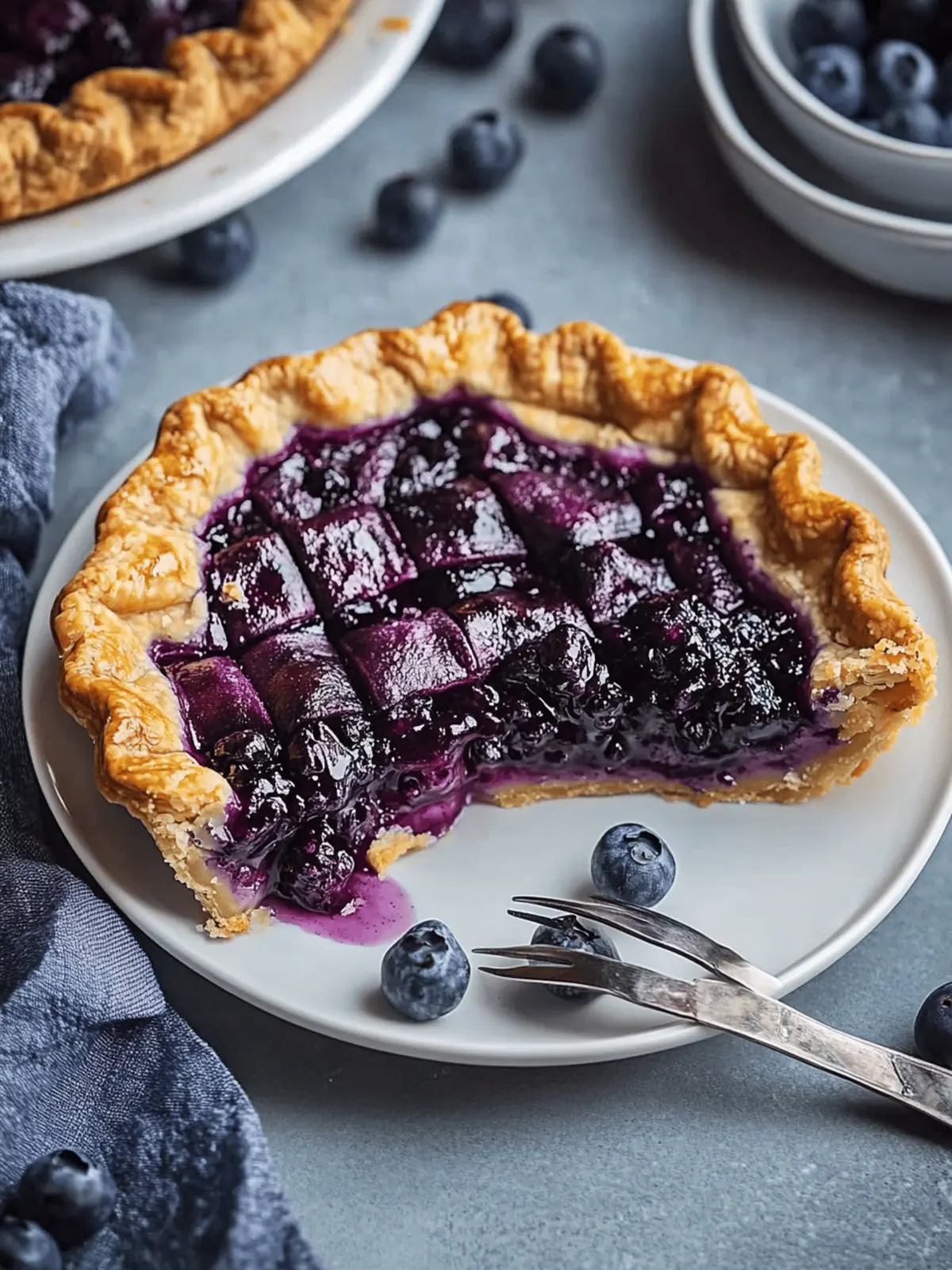 Spiced Blueberry Pie