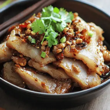 Pork Belly with Spicy Garlic Sauce
