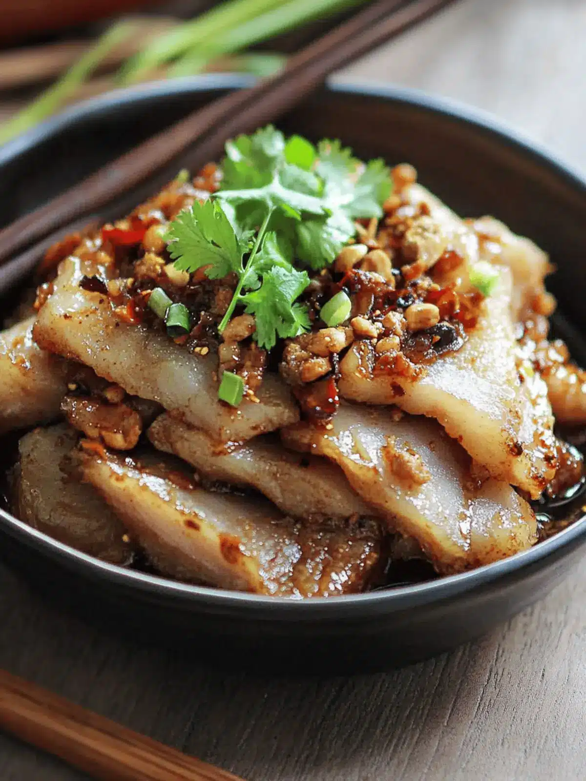 Pork Belly with Spicy Garlic Sauce