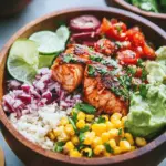 Roasted Salmon Burrito Bowl