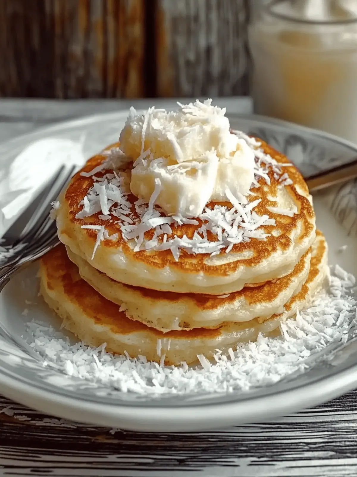 Coconut Cream Pancakes