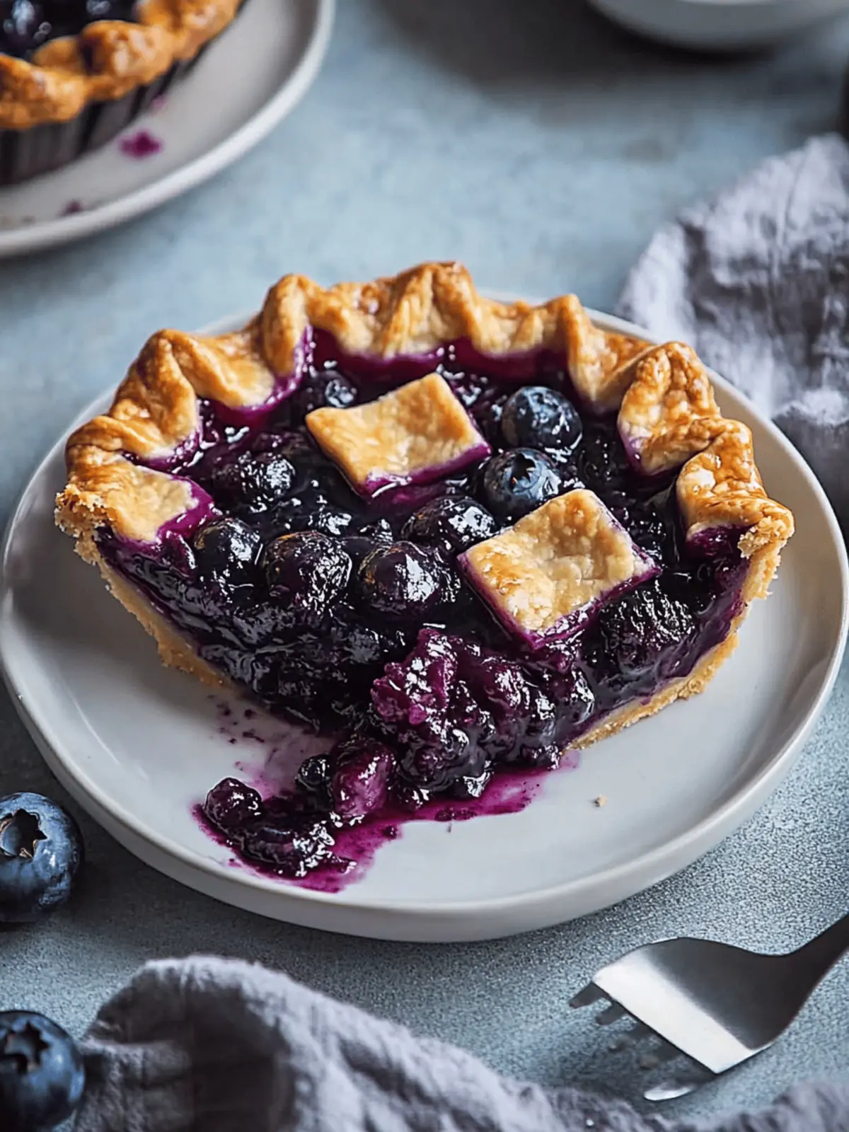 Spiced Blueberry Pie