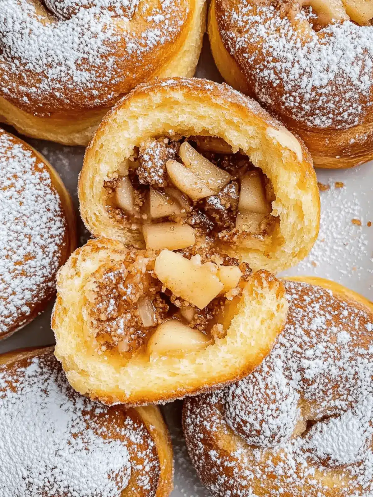 Apple Cheesecake Brioche Buns