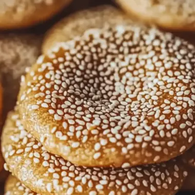 Buttery Honey Sesame Cookies