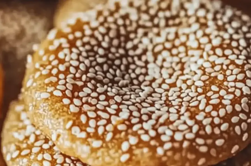 Buttery Honey Sesame Cookies