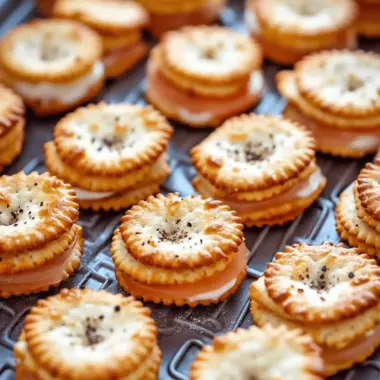 Ritz Cracker Party Sandwiches
