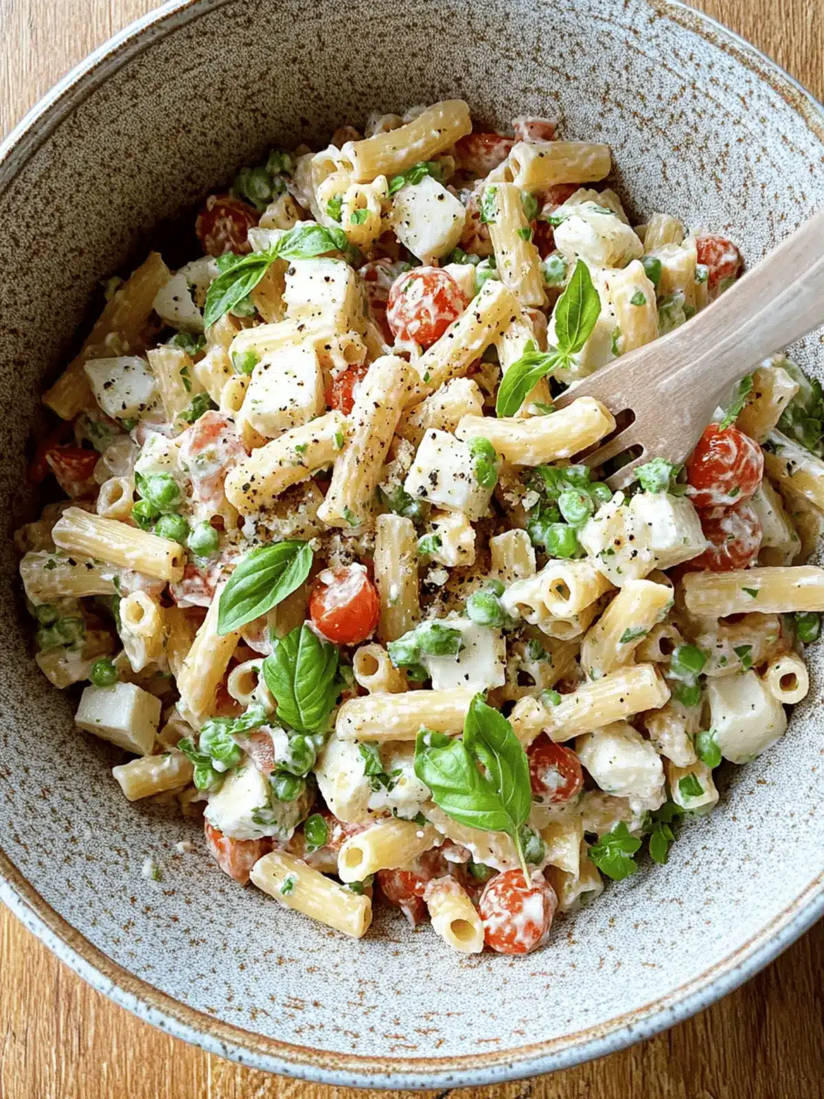 Creamy Caprese Pasta Salad for Quick, Flavor-Packed Meals 2 Creamy Caprese Pasta Salad