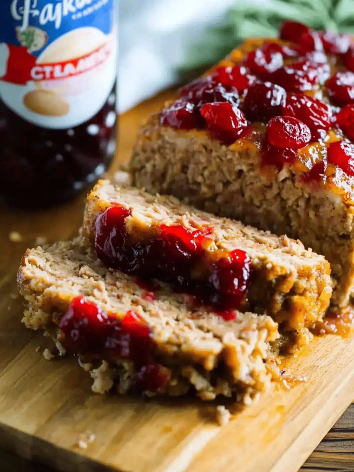 Savory Turkey Meatloaf with Stuffing and Cranberries Delight 2 Turkey Meatloaf with Stuffing and Cranberries