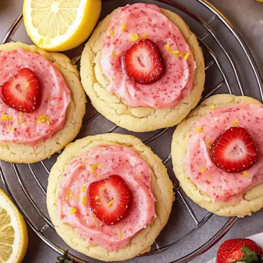Strawberry Lemonade Cookies