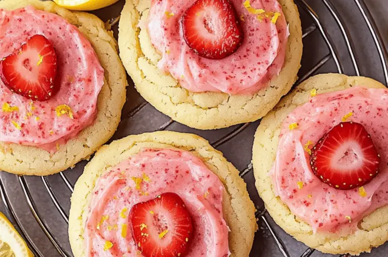 Strawberry Lemonade Cookies