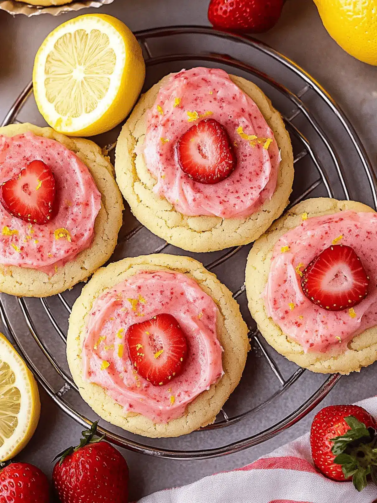 Strawberry Lemonade Cookies