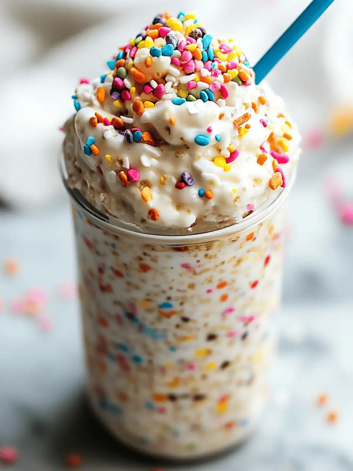 Birthday Cake Overnight Oats