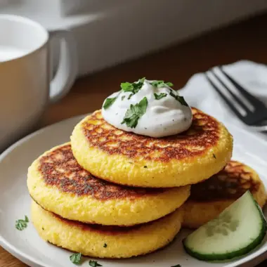 Breakfast Polenta Cakes