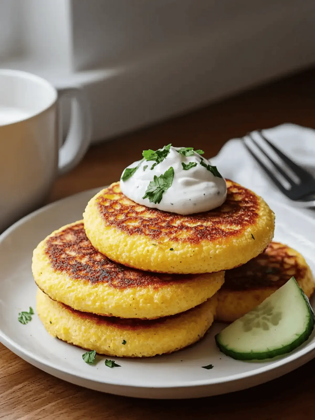 Breakfast Polenta Cakes