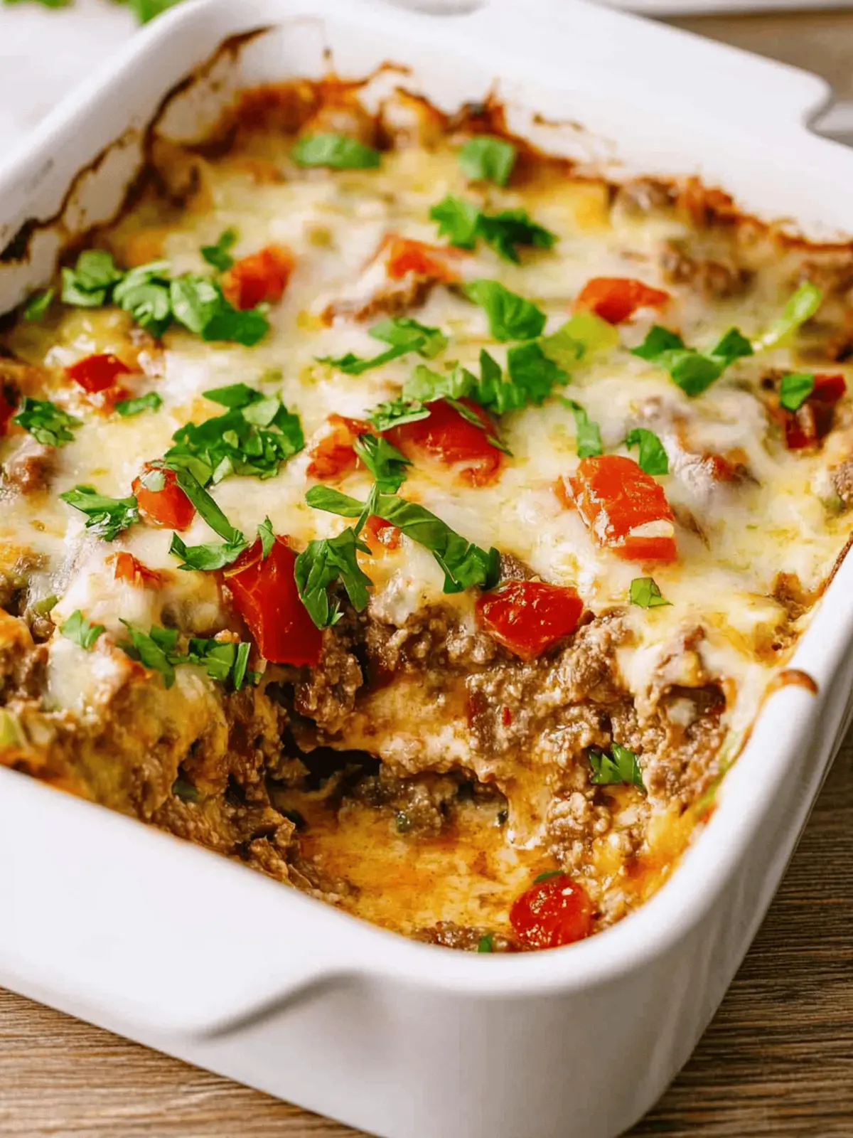 Keto Philly Cheesesteak Casserole