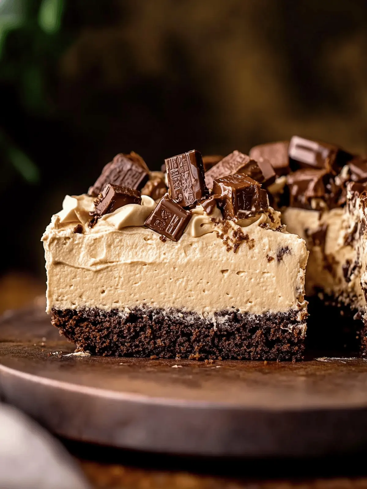 Irresistible Snickers Cake with Creamy Peanut Butter Frosting 2 Snickers Cake