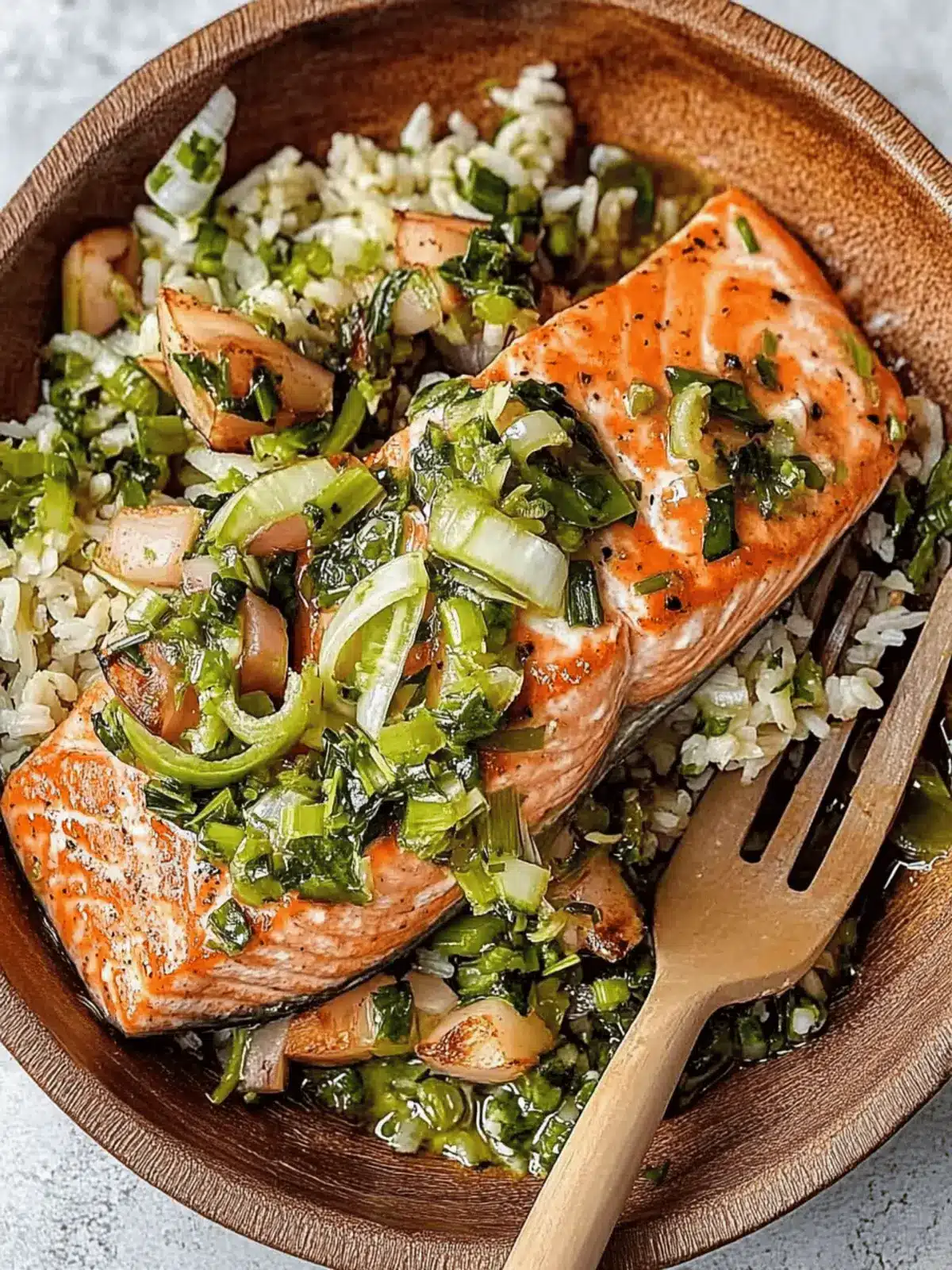Miso Butter Salmon with Sizzled Scallion Salsa Verde Magic 2 Miso Butter Salmon with Sizzled Scallion Salsa Verde