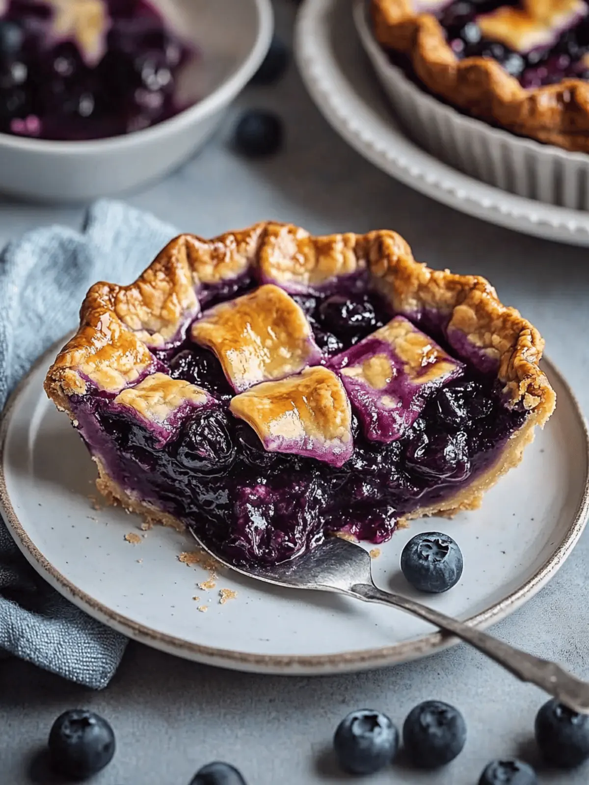 Spiced Blueberry Pie
