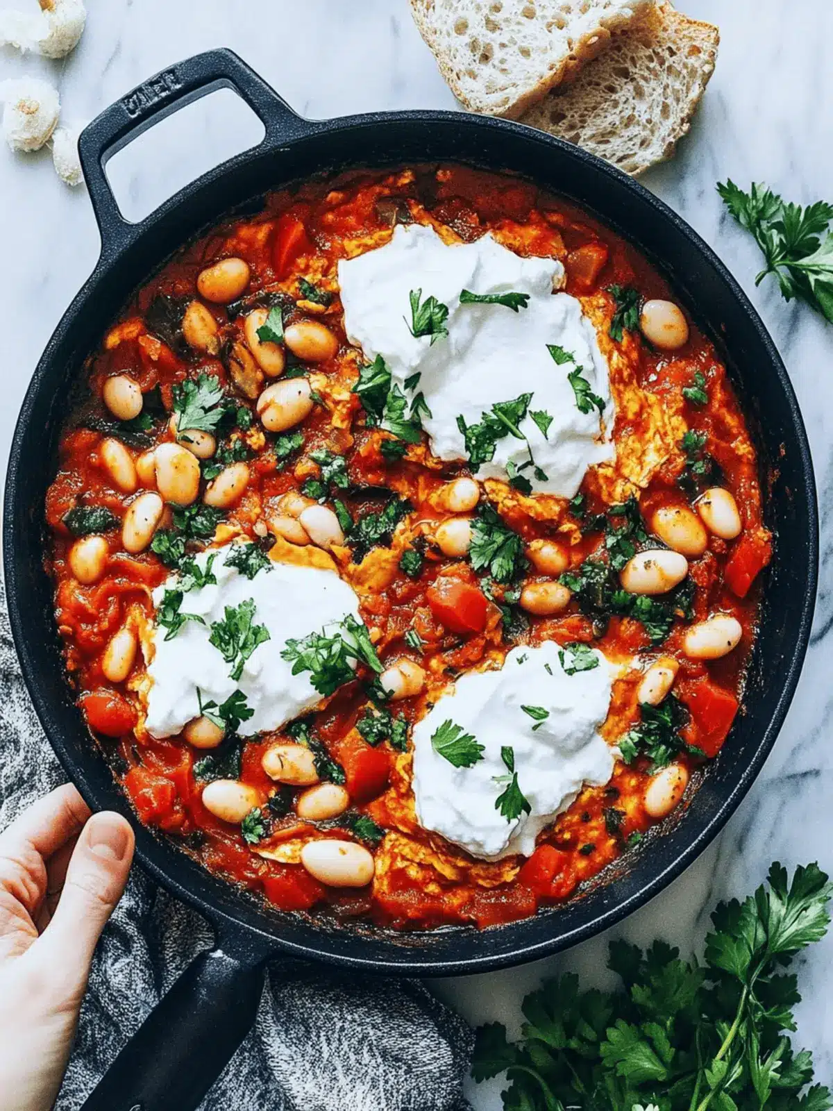 One-Pot Vegan White Bean Shakshuka for Quick, Flavorful Meals 4 One-Pot Vegan White Bean Shakshuka