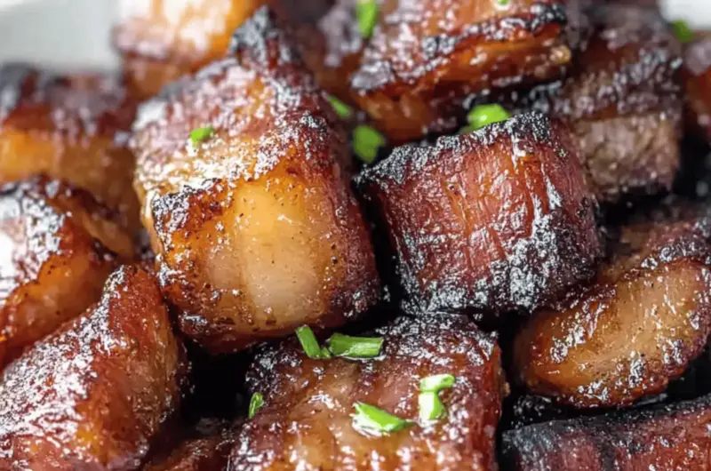 Air Fryer Pork Belly Bites