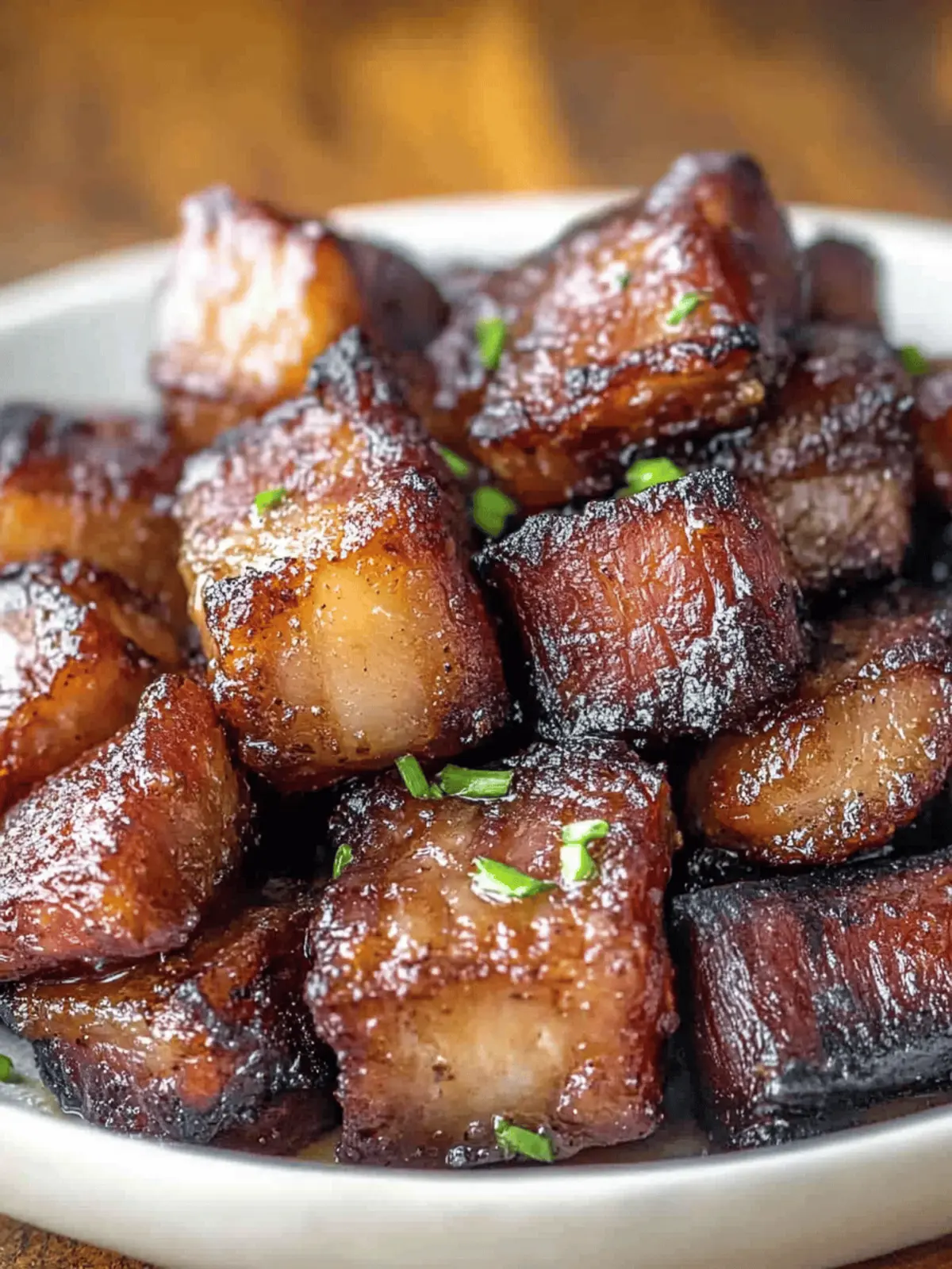 Air Fryer Pork Belly Bites