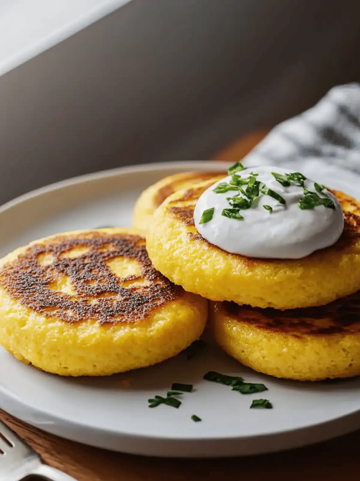 Breakfast Polenta Cakes