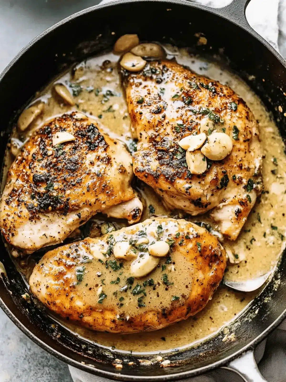 Creamy Garlic Sauce Chicken