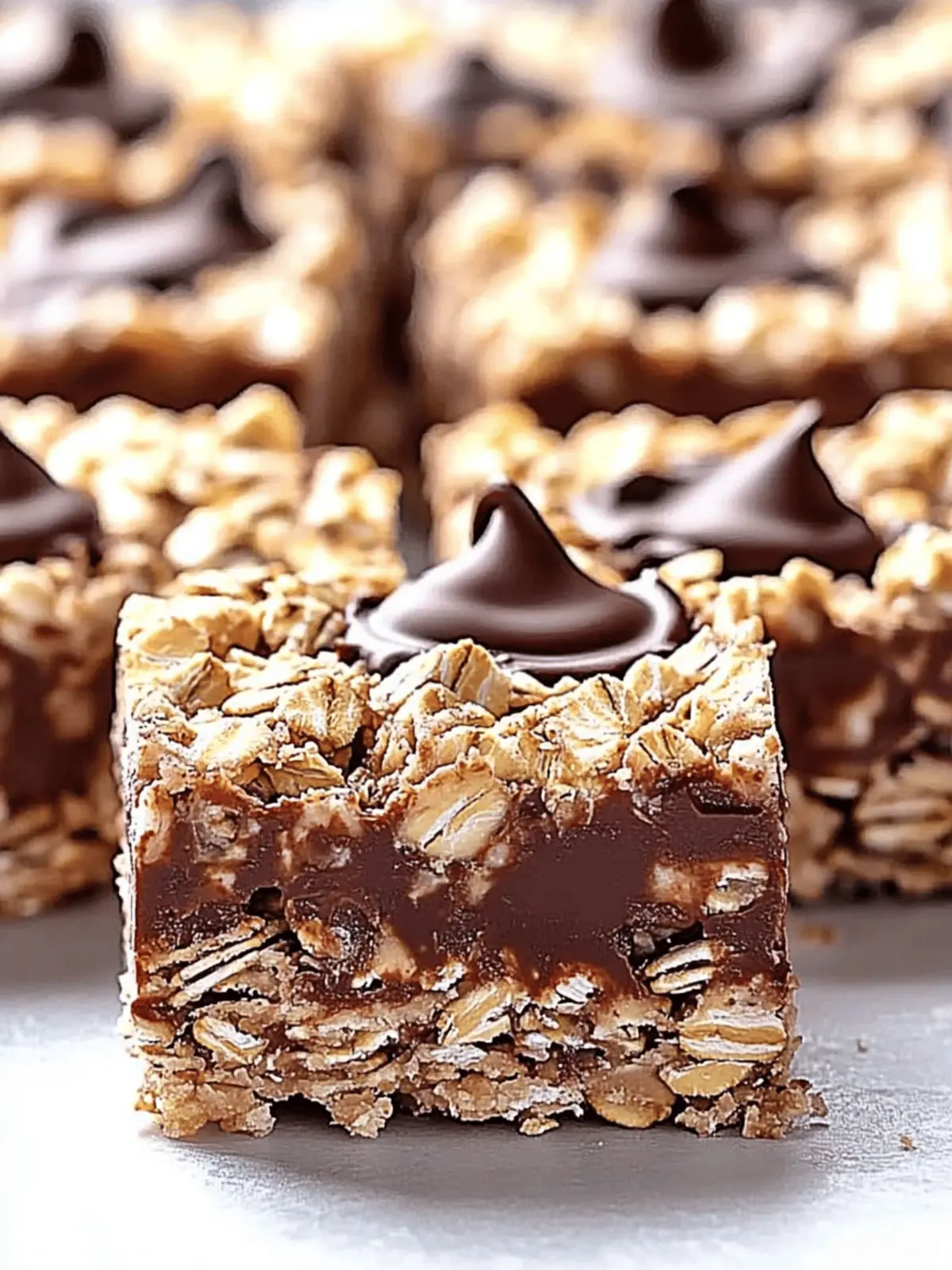 No Bake Chocolate Oatmeal Bars