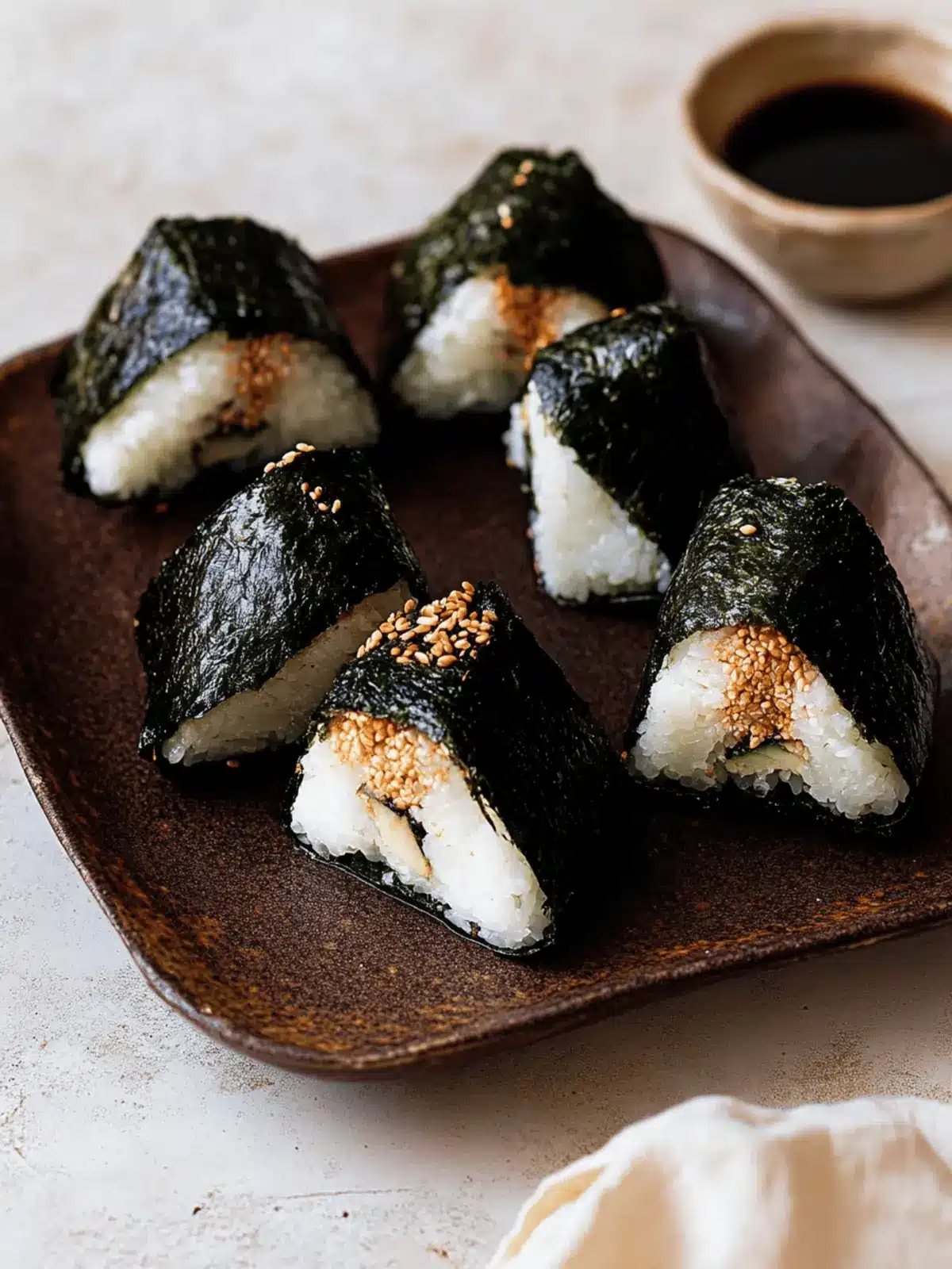 Miso Eggplant Onigiri