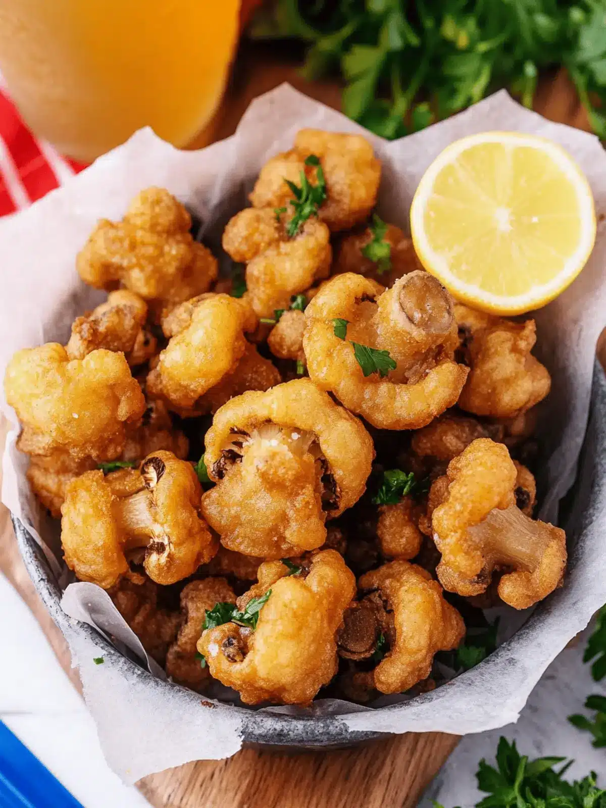 Beer Battered Fried Mushrooms