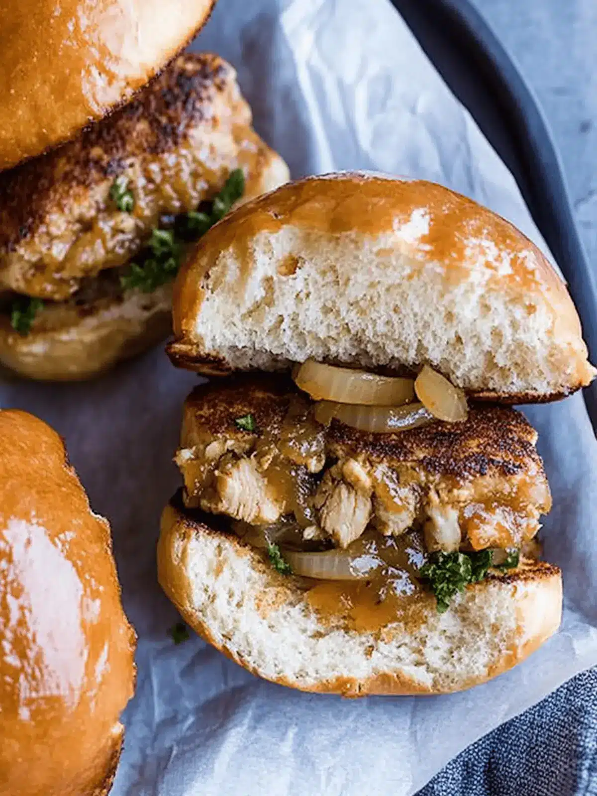 Savory Apple Butter Onion Chicken Burgers for Grilling Fun 3 Apple Butter Onion Chicken Burgers
