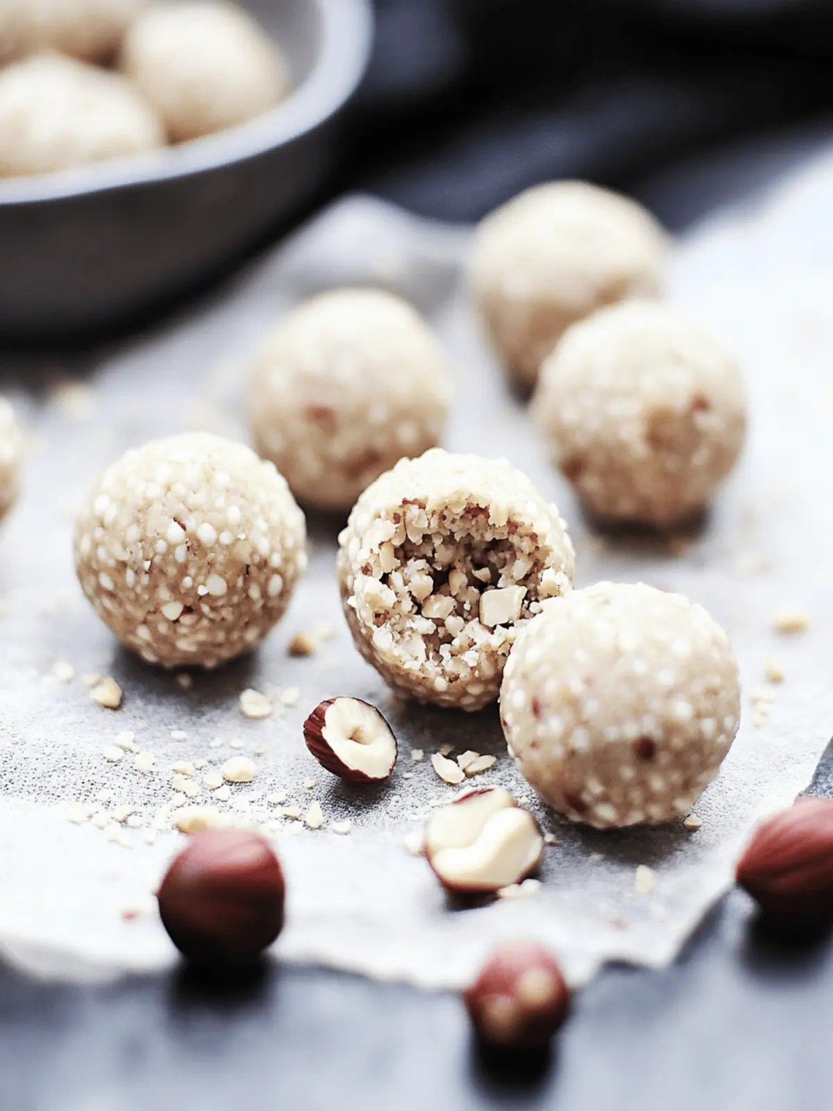 Tahini Hazelnut Balls