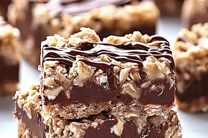 No Bake Chocolate Oatmeal Bars