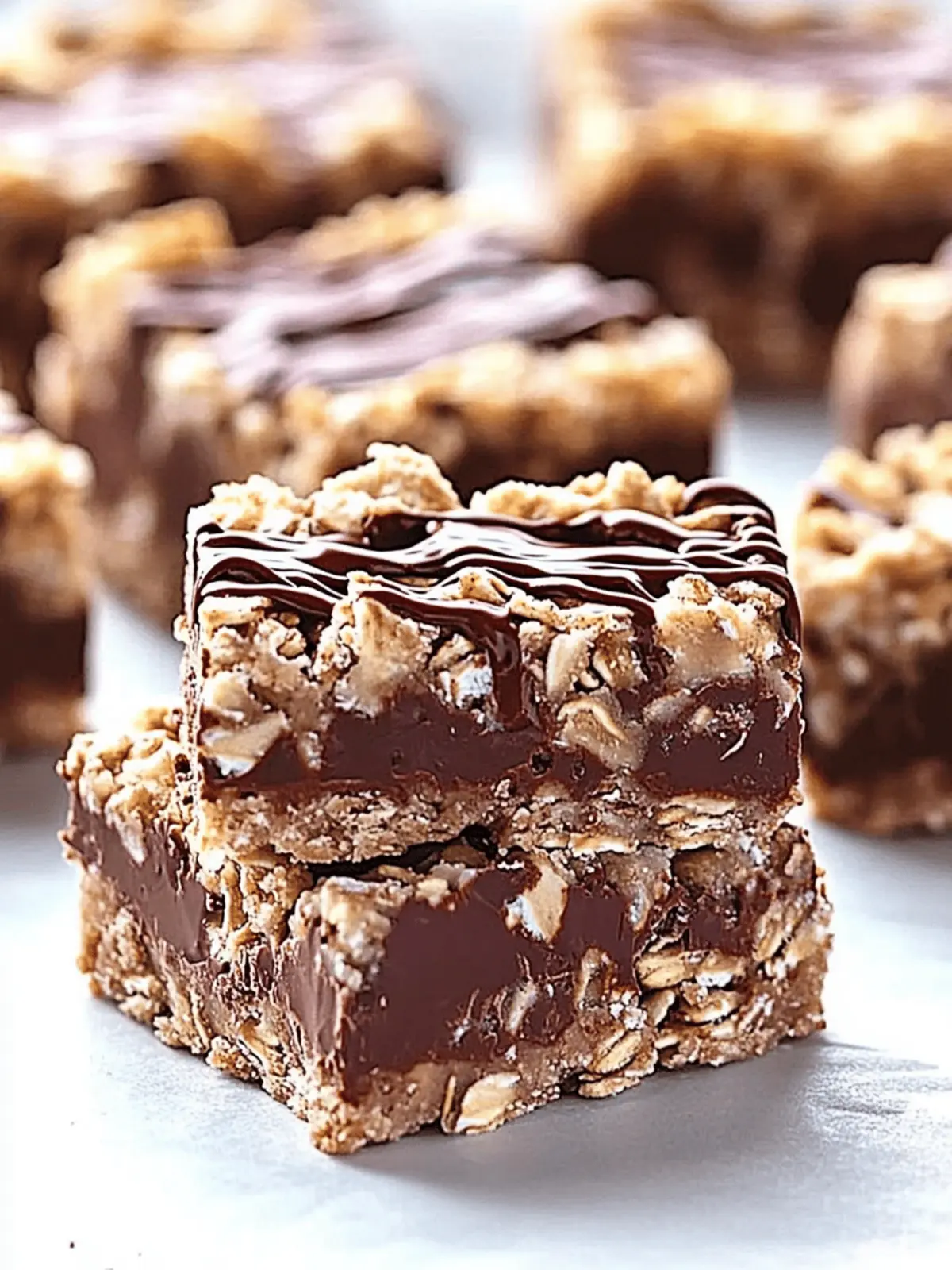 No Bake Chocolate Oatmeal Bars