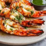 Garlic Confit Butter BBQ Butterflied Prawns