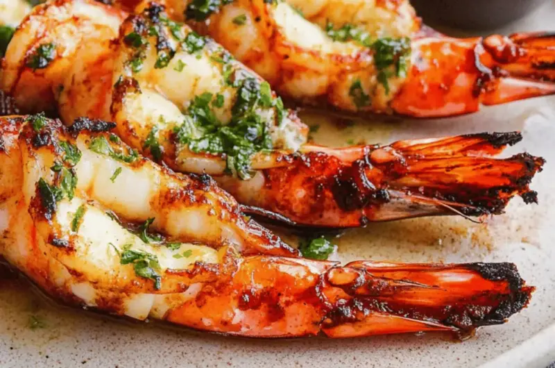 Savor Garlic Confit Butter BBQ Butterflied Prawns Today 1 Garlic Confit Butter BBQ Butterflied Prawns