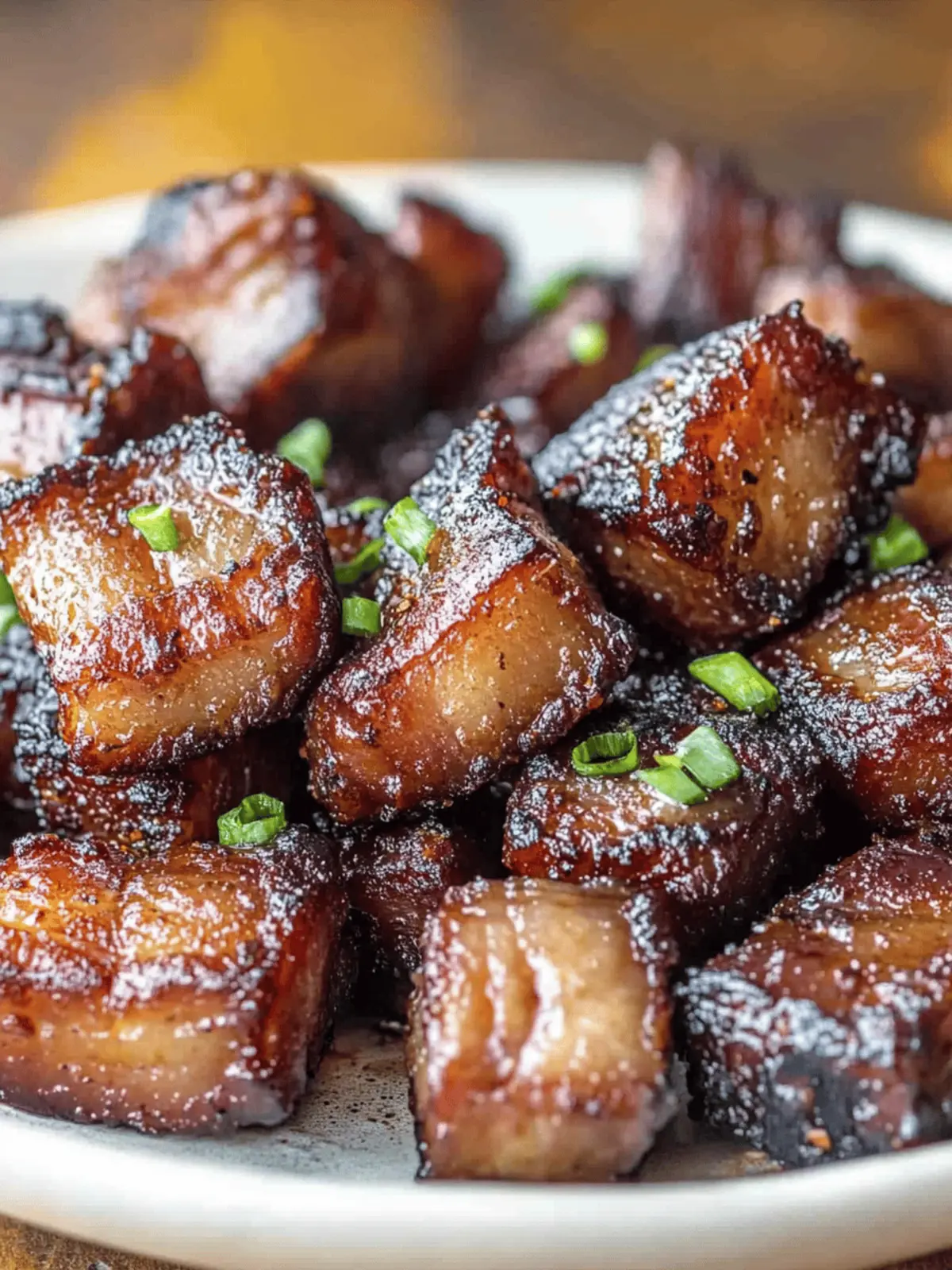Air Fryer Pork Belly Bites